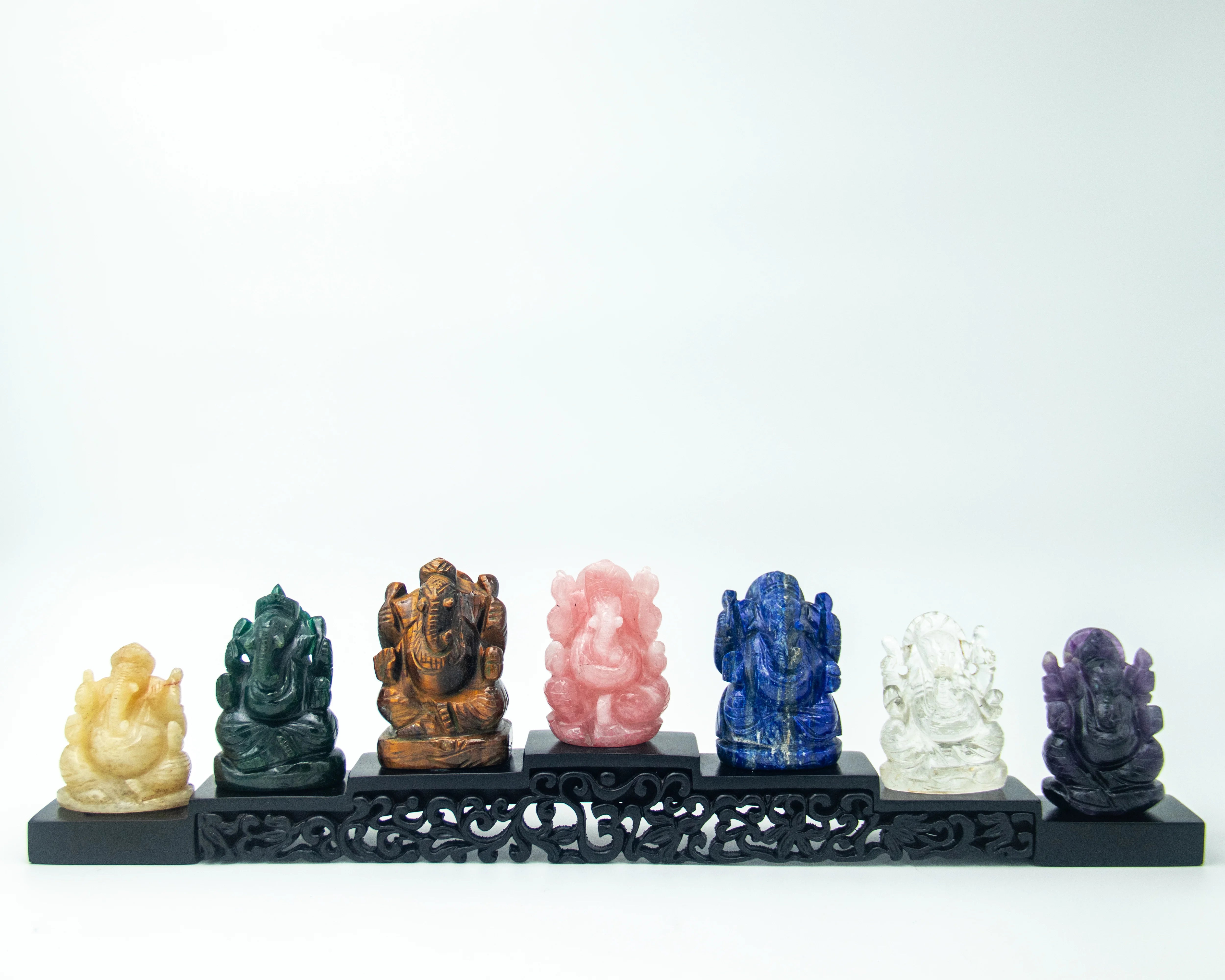 Handcarved-Gemstone-Ganesha-Set-Gemstone-Idol