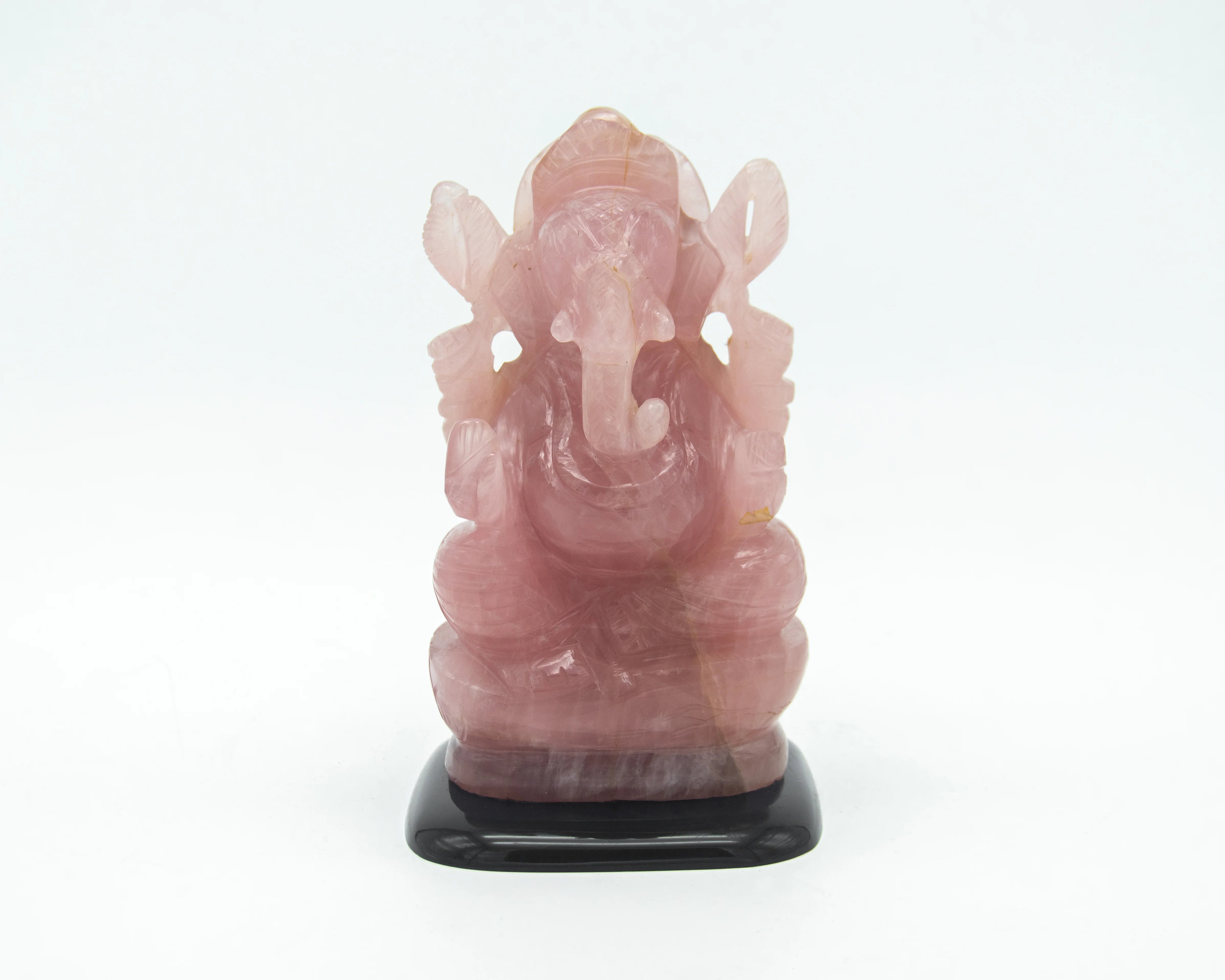 Handcrafted-Rose-Quartz-Ganesha-Idol