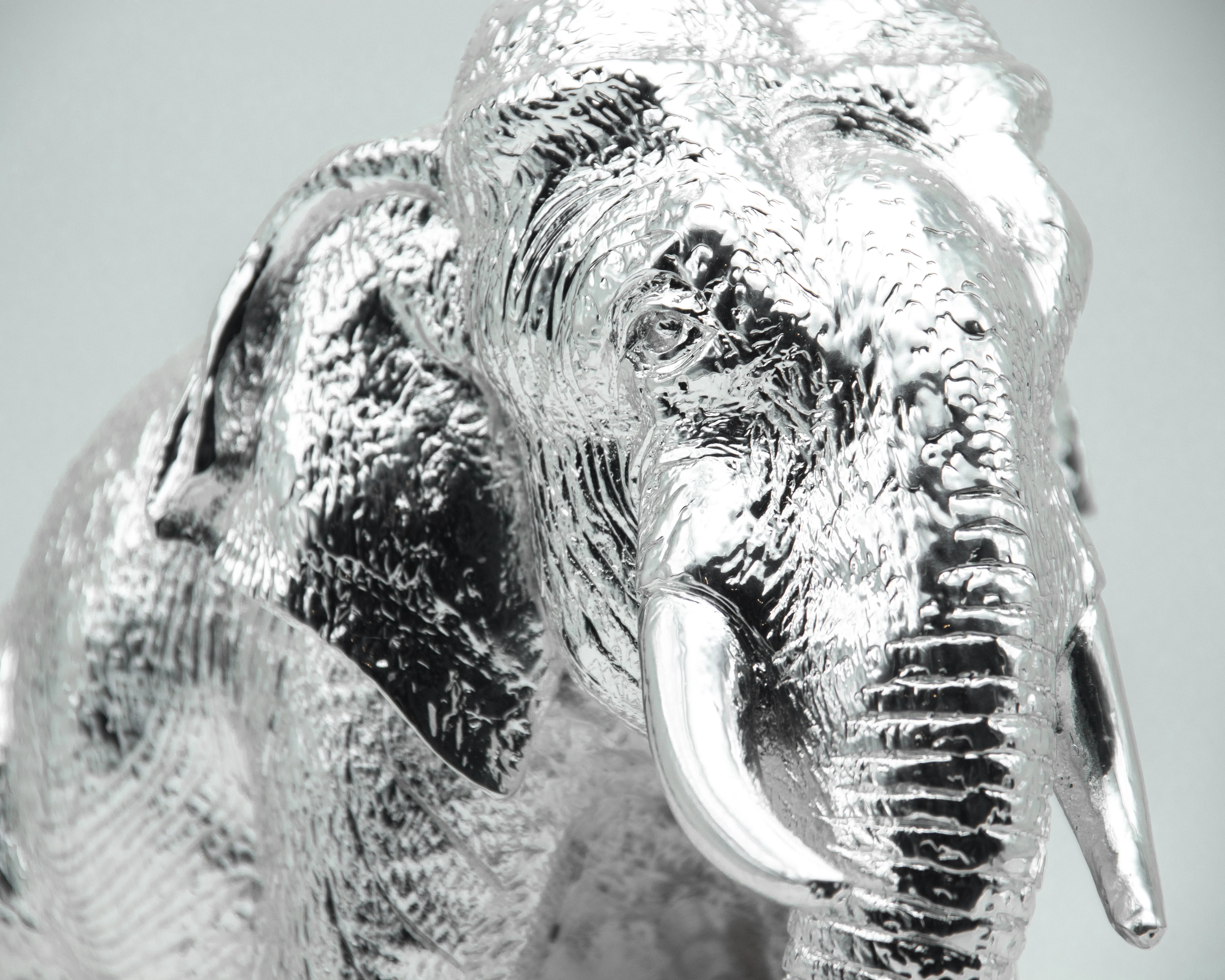 Silver Plated Elephant Showpiece | Handcrafted Decor